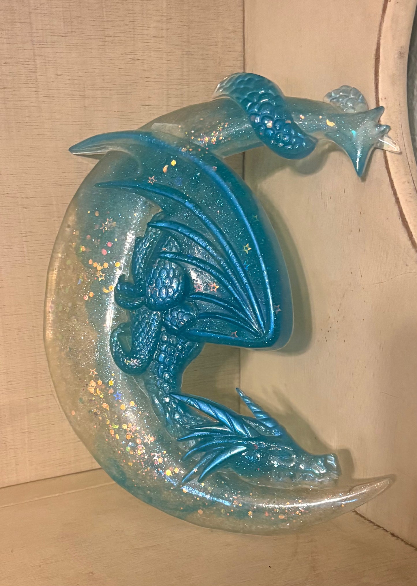Turquoise moon dragon