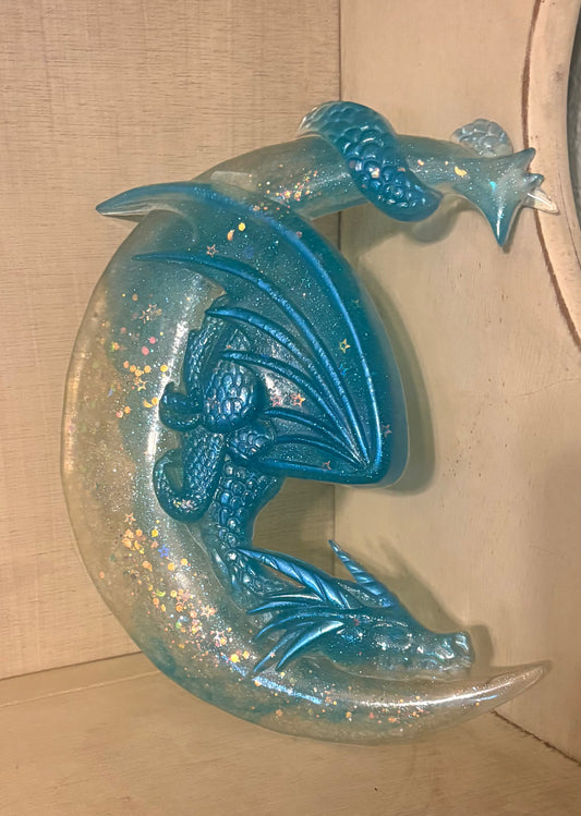 Turquoise moon dragon